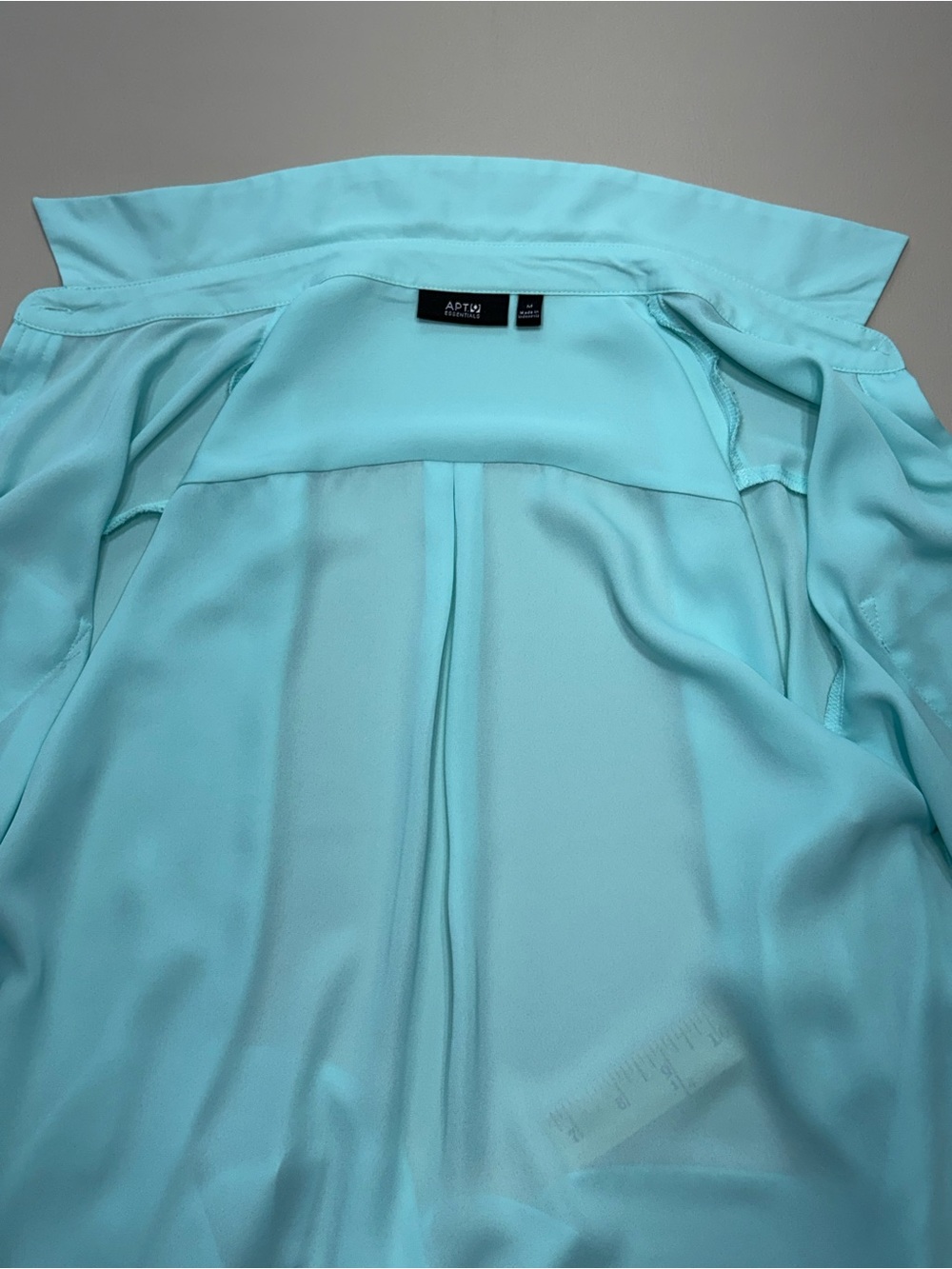 Apt. 9 Mint Button-Front Women's Blouse with Roll-Tab Sleeves - Picture 12 of 16